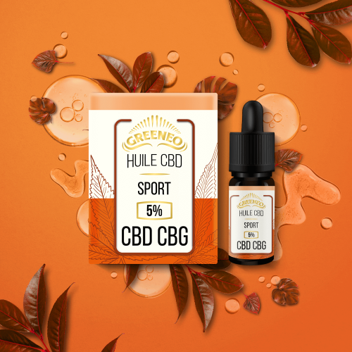 Huile CBD + CBG : Sport - Boîte de 6